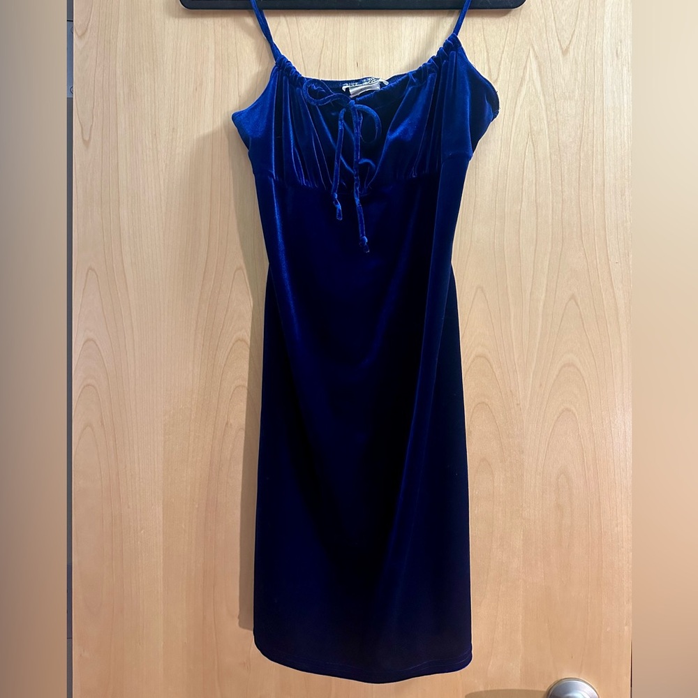 Vintage velvet mini dress